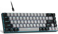 Portable 60% Mechanical Gaming Keyboard, MageGee MK-Box LED Backlit Compact 68 Keys Mini