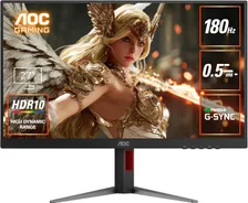 AOC 27G4X 27 Inch 1920 x 1080p Full HD 180Hz IPS Gaming Monitor
