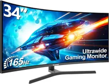 Gawfolk 34 inch ultrawide Curved Gaming Monitor