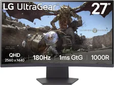 LG 27GS60QC-B 27" Ultragear™ QHD 1000R Curved 180Hz Gaming Monitor